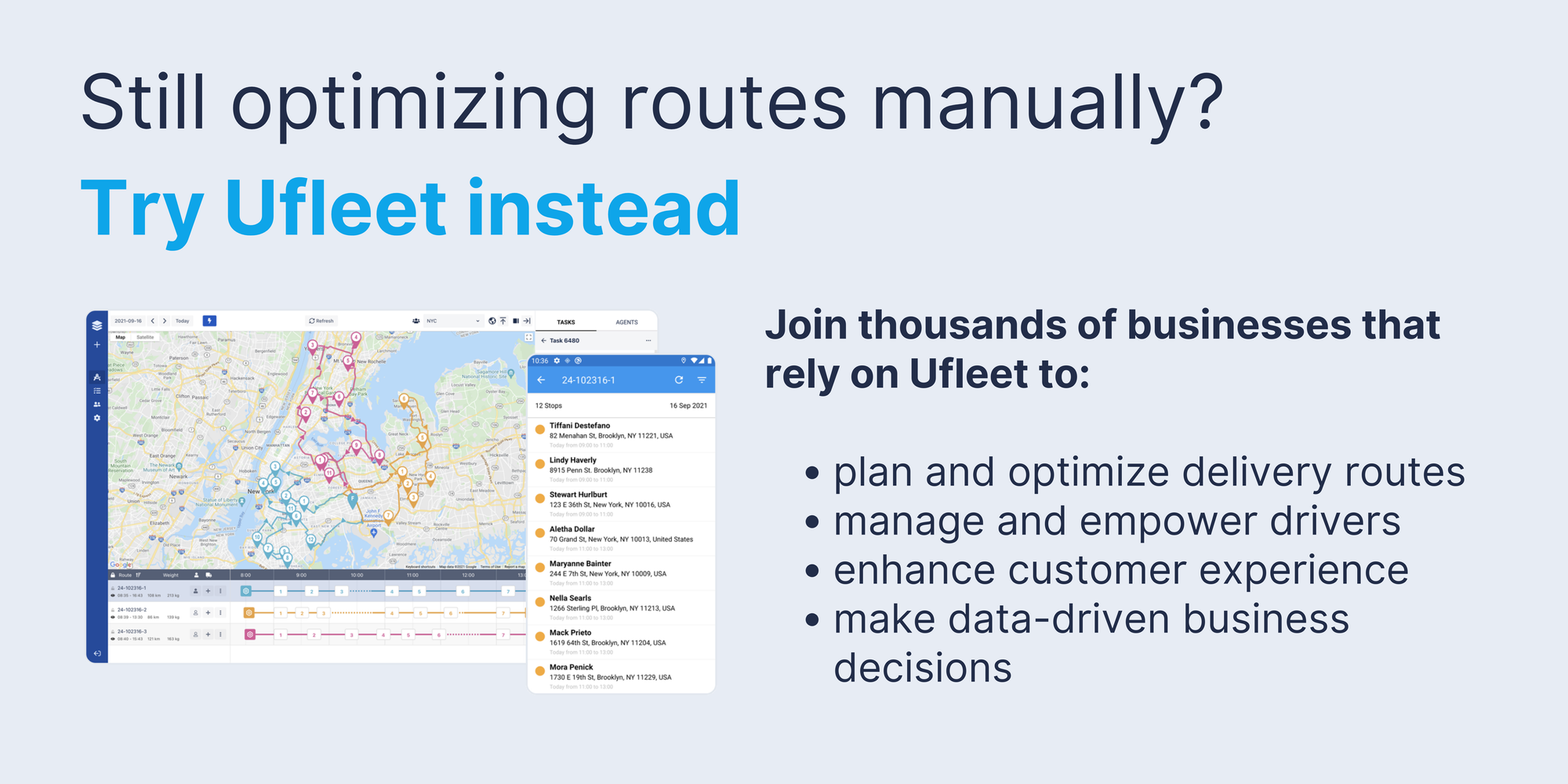 try ufleet last mile delivery software